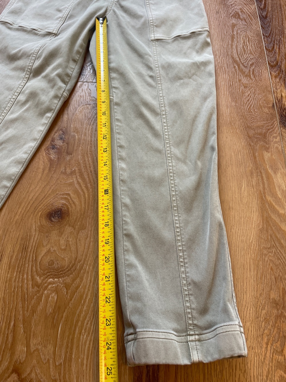 SPANX Stratch Twill Straight Leg Pants in Light Olive - Picture 8 of 10
